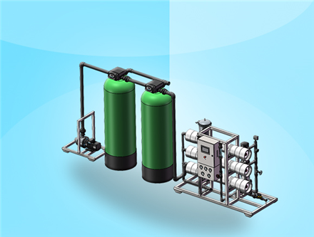 3噸/時反滲透設(shè)備，廣西純水處理，廣西水處理廠家
