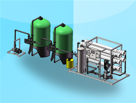 10噸每小時反滲透設備，純水設備生產(chǎn)廠家 反滲透設備制造商